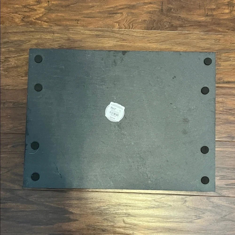 Pier 1 Black Tray with Copper Handles